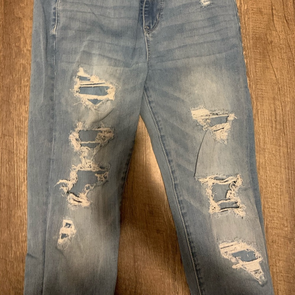 distressed american eagle jeans 360° stretch